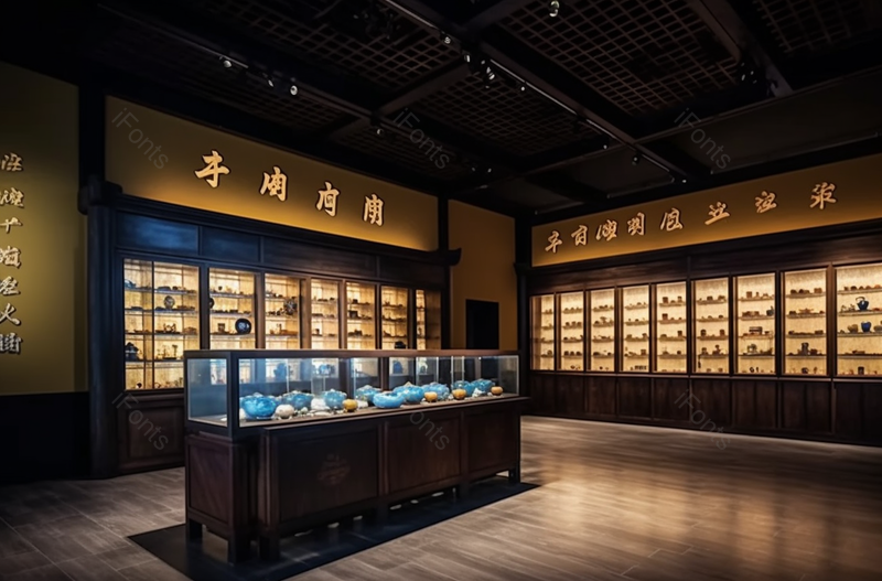 河南郑州博物馆中医馆室内空间,高清,摄影图,摄影图片,图片大全,摄影图免费下载